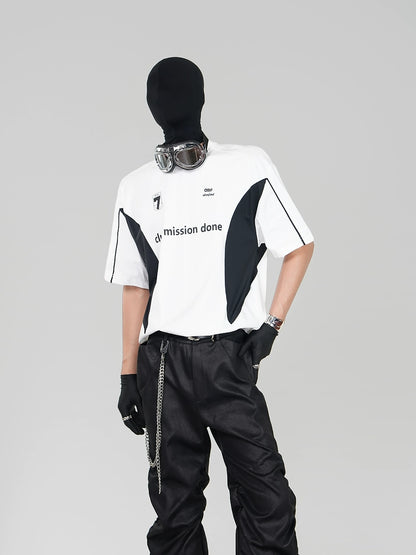 Graphic Letter Oversize Short Sleeve T-Shirt WN17308