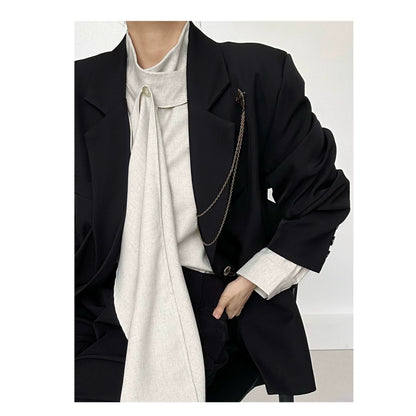 Chain Tassel Floral Brooch Accessory WN19655