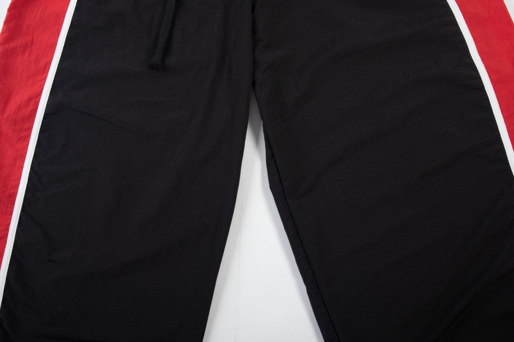Double Waist Contrast Stripe Wide Leg Sweatpants WN28010