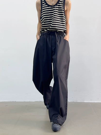 High Waist Wide-Leg Straight Trousers WN7365