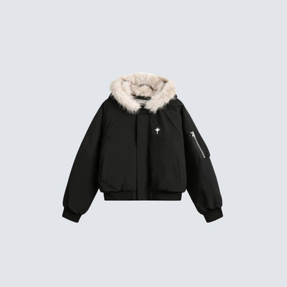 Fake Fur Hooded Padded Jacket WN28079