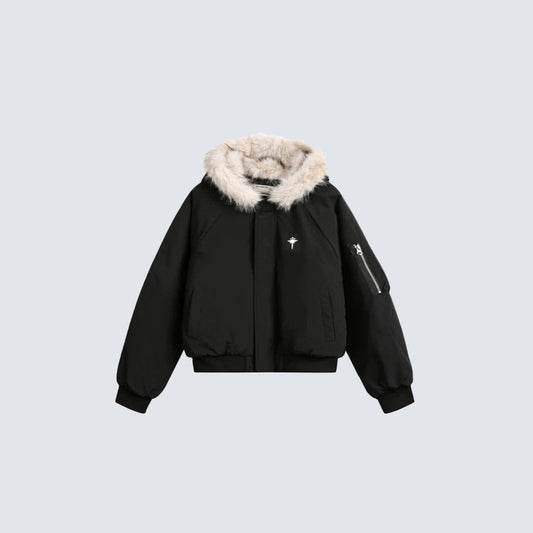 Fake Fur Hooded Padded Jacket WN28079