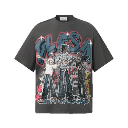 Graffiti Art Design Short Sleeve T-Shirt WN26444