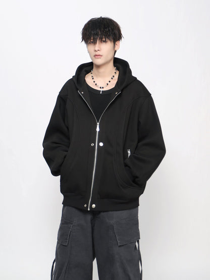 Deconstructed Oversize Zipper Hoodie WN24456