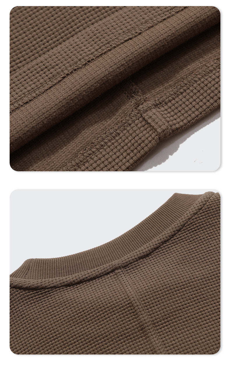 Oversize Waffle Short-sleeve T-shirt & Waffle Short Pants Setup WN6627