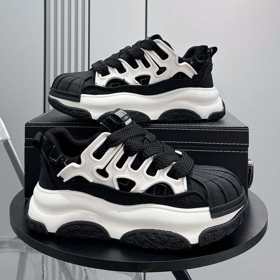 Shell Toe Rope Lace Damage Platform Sneakers WN24723