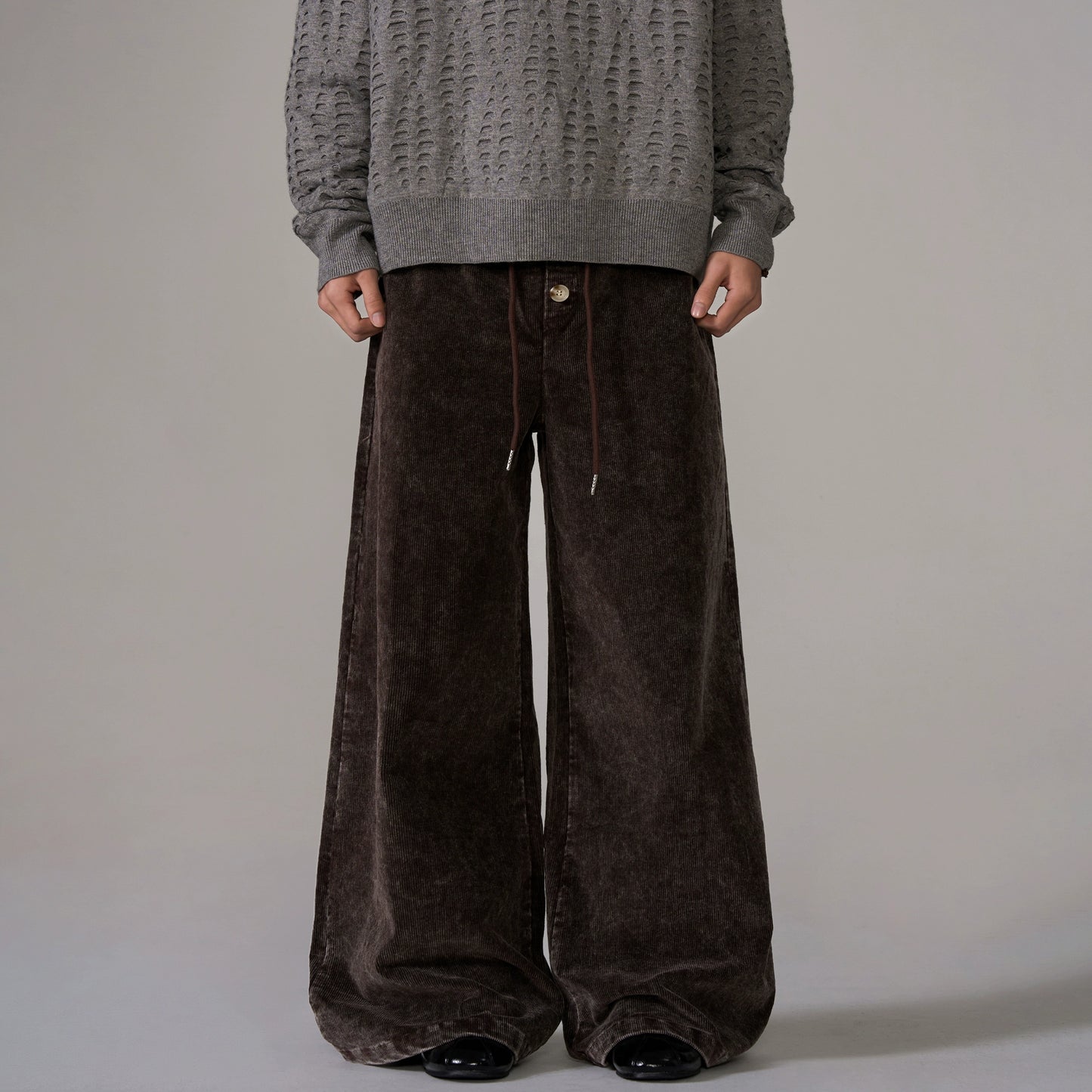 Wide Leg Corduroy Pants WN10654