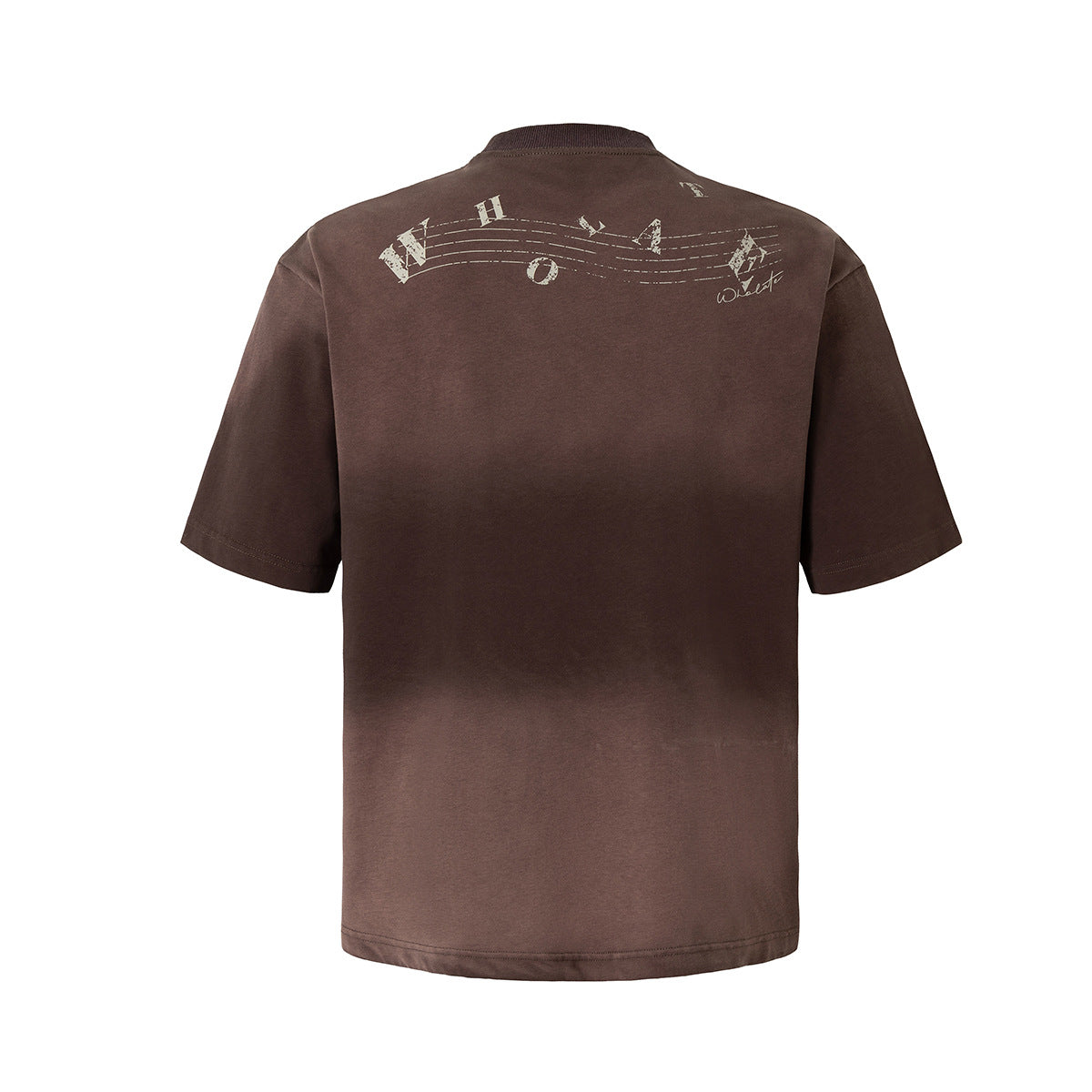 Instrument Print Washed Short Sleeve T-Shirt WN25477