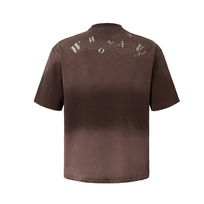 Instrument Print Washed Short Sleeve T-Shirt WN25477