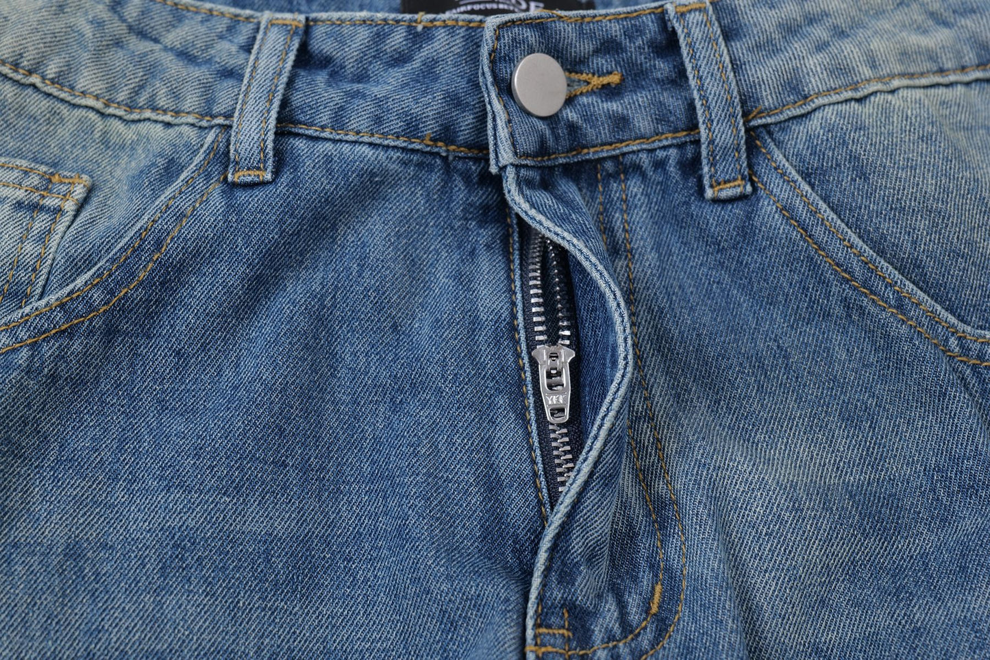 Washed Multi Pocket Cargo Denim Half Jeans WN26123