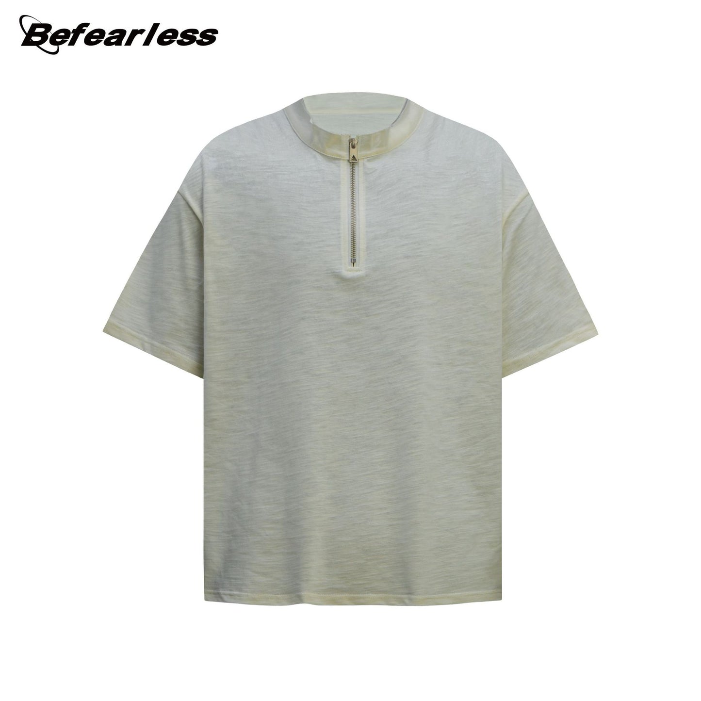 Half Zipper Short Sleeve T-Shirt WN26289