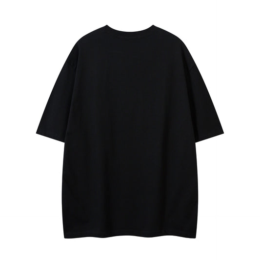 Illustration Graffiti Letter Short Sleeve T-Shirt WN25430