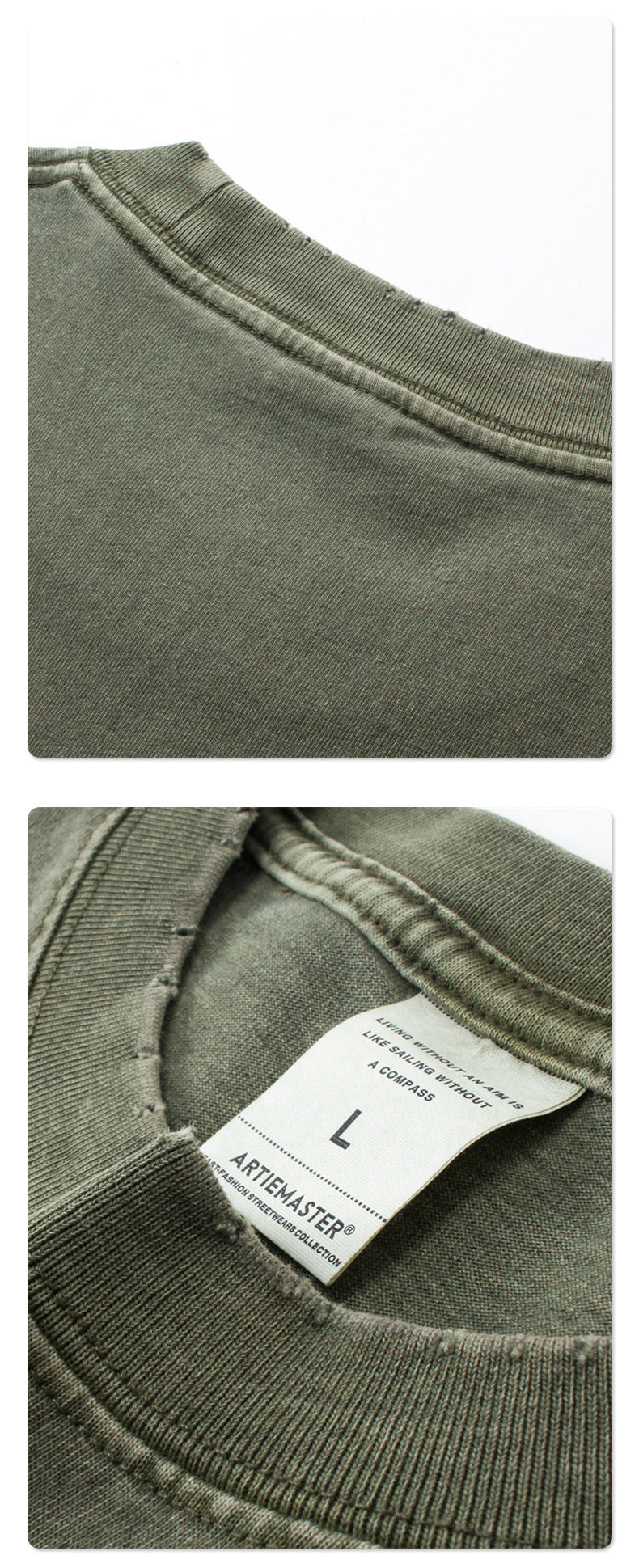 Washed Dyed Oversize Damage Short-sleeve T-shirt & Short Sweatpants Setup WN6630-K