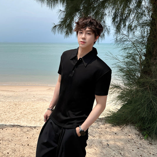 Plain Short Sleeve Polo Shirt WN25198