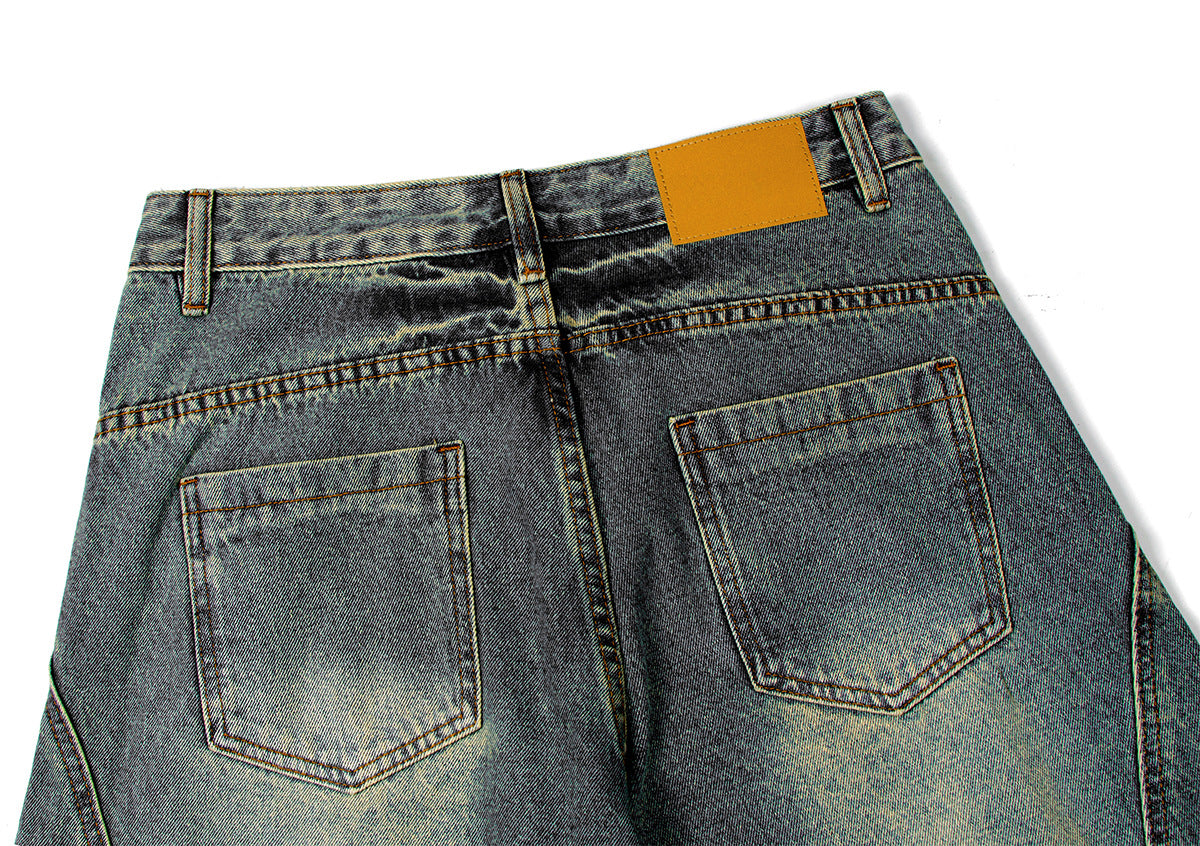 Washed Curve Denim Jeans WN16138