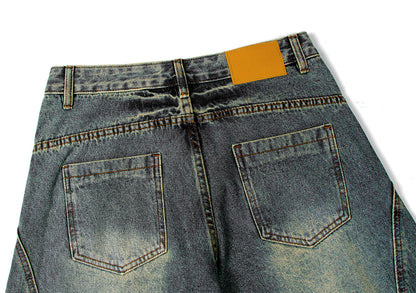 Washed Curve Denim Jeans WN16138