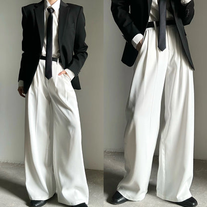 Minimalist Design Wide Leg Trousers WN19606