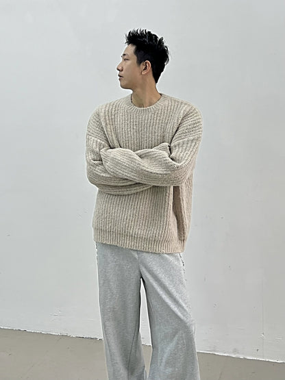 Oversize Pullover Thick Knit Sweater WN11664