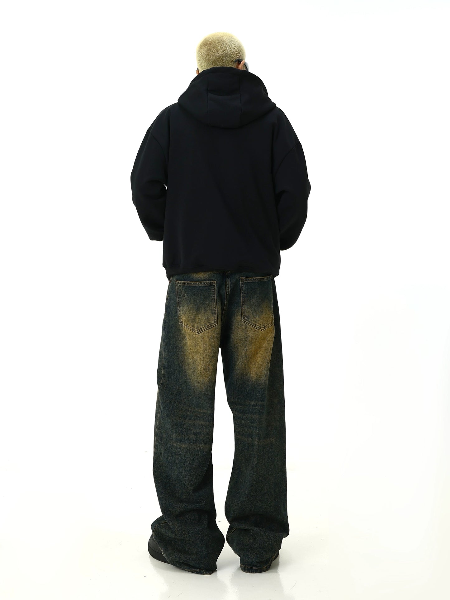 Wash Mud Dye Straight Denim Jeans WN5781