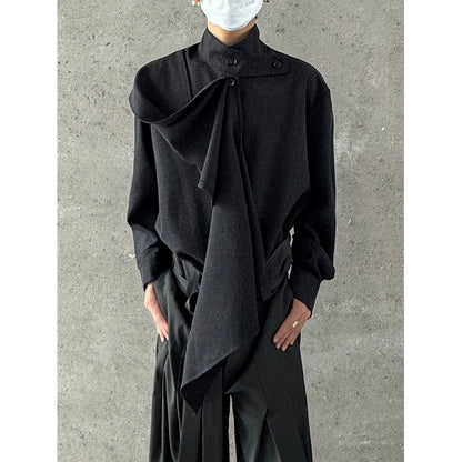 Chinese Style Standing-Collar Long Sleeve Shirt WN19959