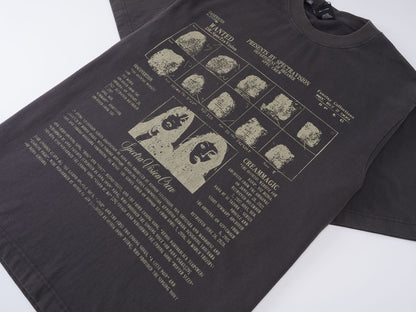 Washed Letter Print Short Sleeve T-Shirt WN25751
