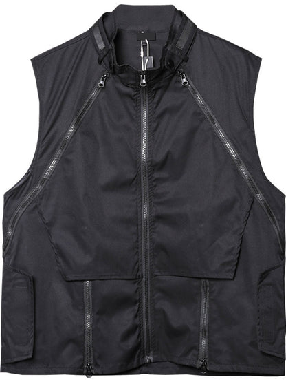 Patchwork Zipper Utility Tactical Vest WN22587