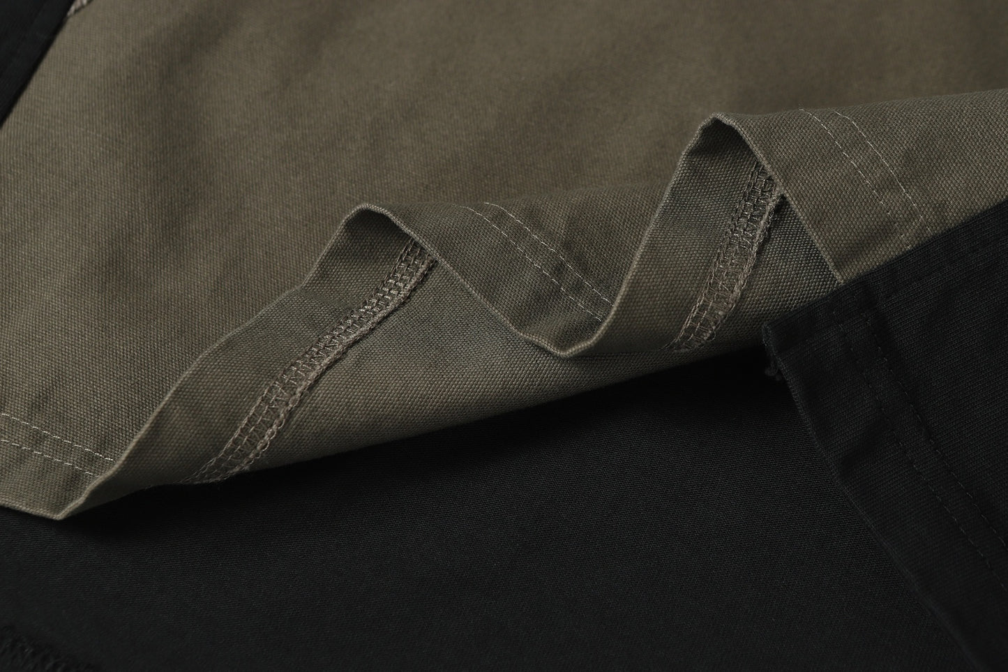 Washed Raw-Edge Splice Short Sleeve T-Shirt WN25743