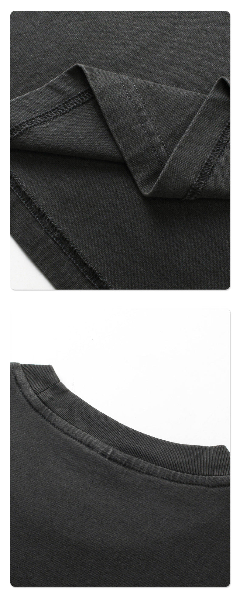 Oversize Washed Short-sleeve-T-shirt & Washed Short Sweatpants Setup WN6633