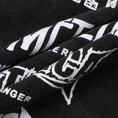 Graphic Print Stain Damage Oversize Short Sleeve T-Shirt WN25593