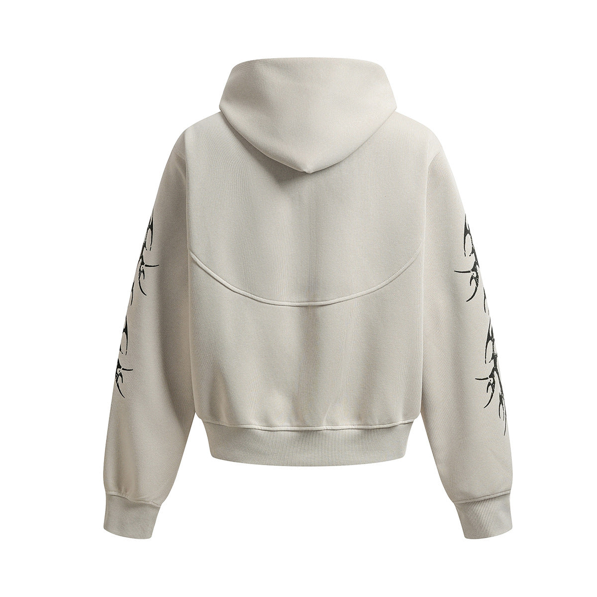 Thorn Print Zipper Hoodie & Thorn Print Wide Leg Sweatpants Setup WN25656