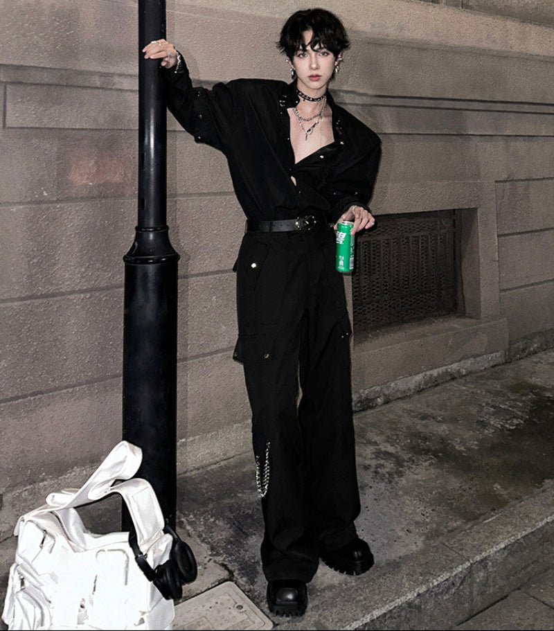 Wide Leg Cargo Pants WN25115