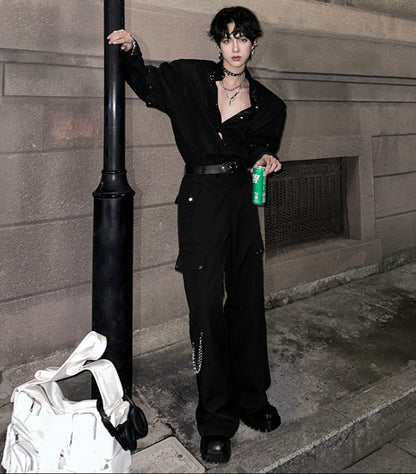 Wide Leg Cargo Pants WN25115