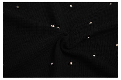 Studs Lip Skull Graphic Short Sleeve T-Shirt WN26419