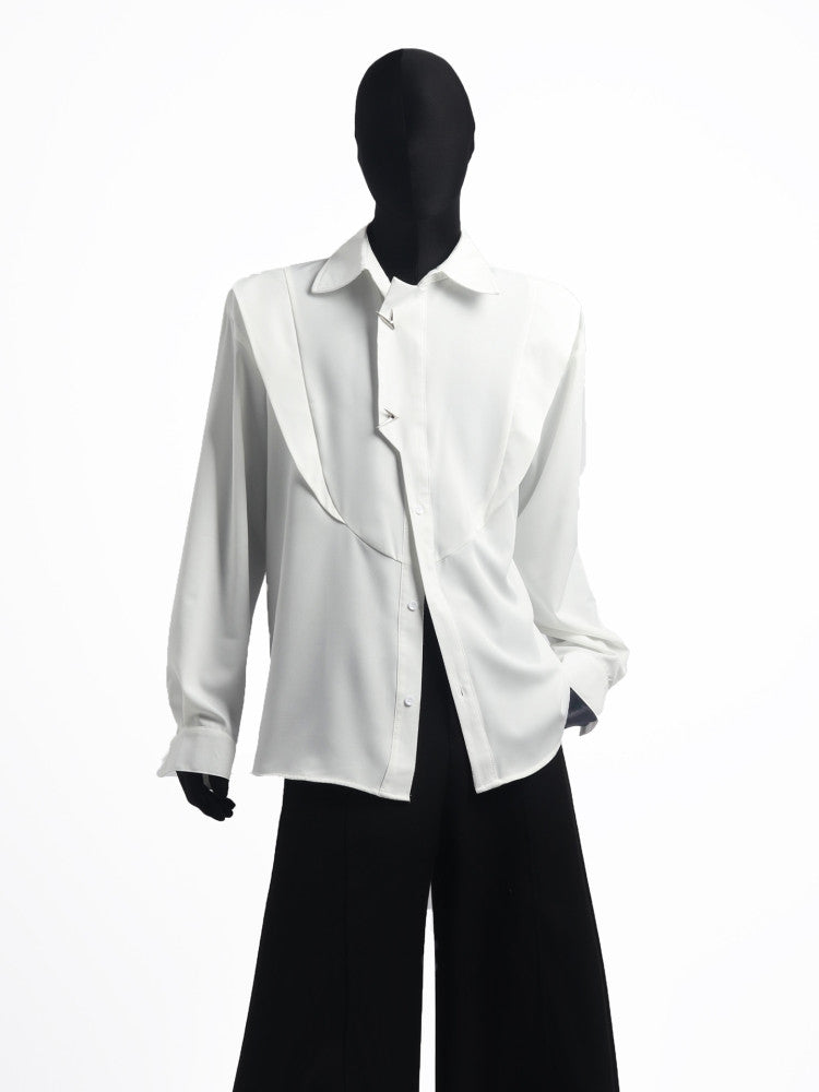 Deconstruction Panel Oversize Long Sleeve Shirt WN23775