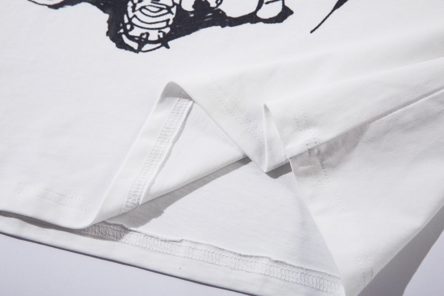 Illustration Graffiti Letter Short Sleeve T-Shirt WN25430