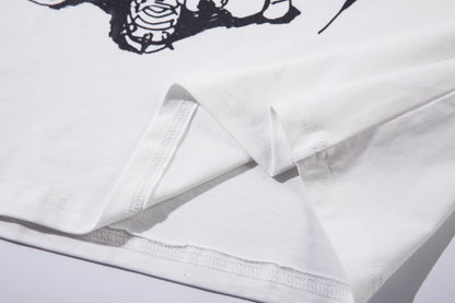 Illustration Graffiti Letter Short Sleeve T-Shirt WN25430