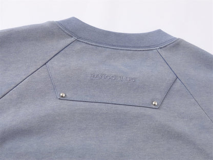 Letter Embroidery Metal Detail Short Sleeve T-Shirt WN26909