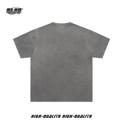 Washed Portrait Short Sleeve T-Shirt WN26460