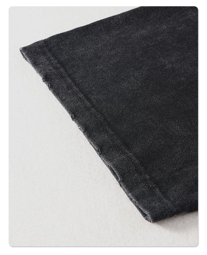 Washed Skull Digital Print Round Short Sleeve T-Shirt WN7768