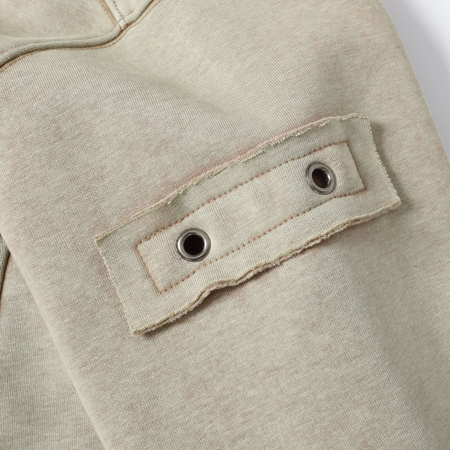 Washed Fleece-Lined Zipper Hoodie WN12652