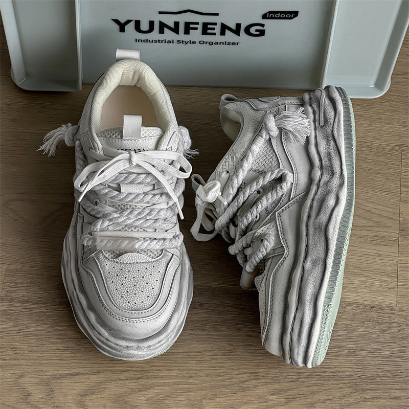 Rope Lace Chunky Sole Sneakers WN24560