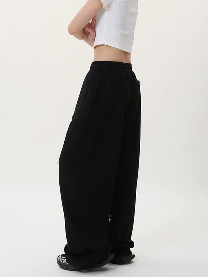 Graphic Design Wide Leg Sporty Pants WN17151
