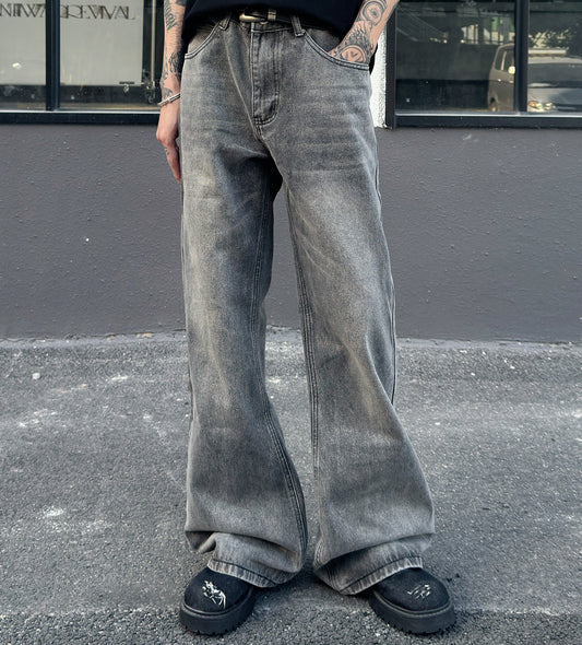 Washed Flare Denim Jeans WN23020