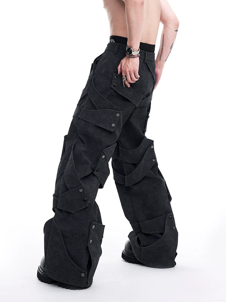 Heavyweight PU Leather Straight Pants WN10224