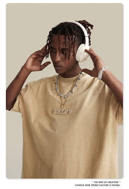 Washed Oversize Short-sleeve T-shirt WN6457