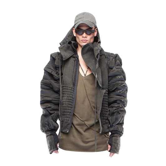 Utility Pocket Techwear Jacket WN13881