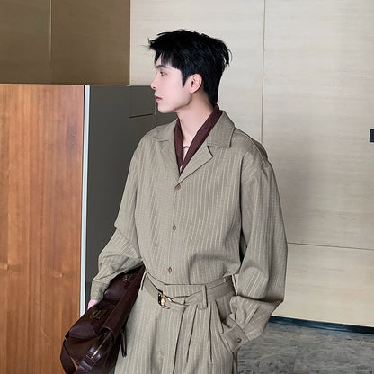 Sporty Long Sleeve Shirt & Pants Setup WN20408