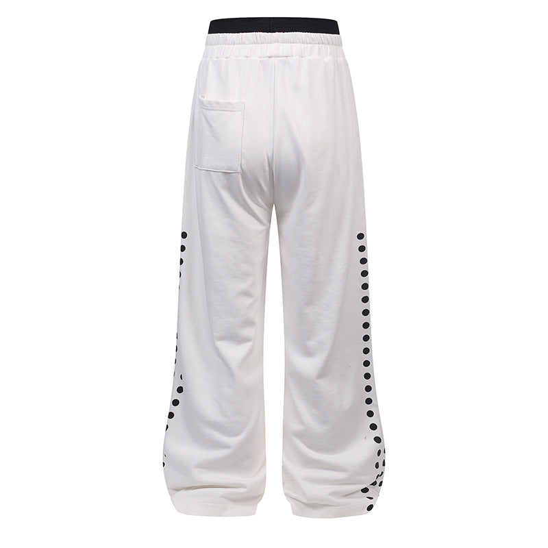 Dirty Washed Logo Print Zipper Hoodie & Dirty Washed Sweatpants Setup WN25540