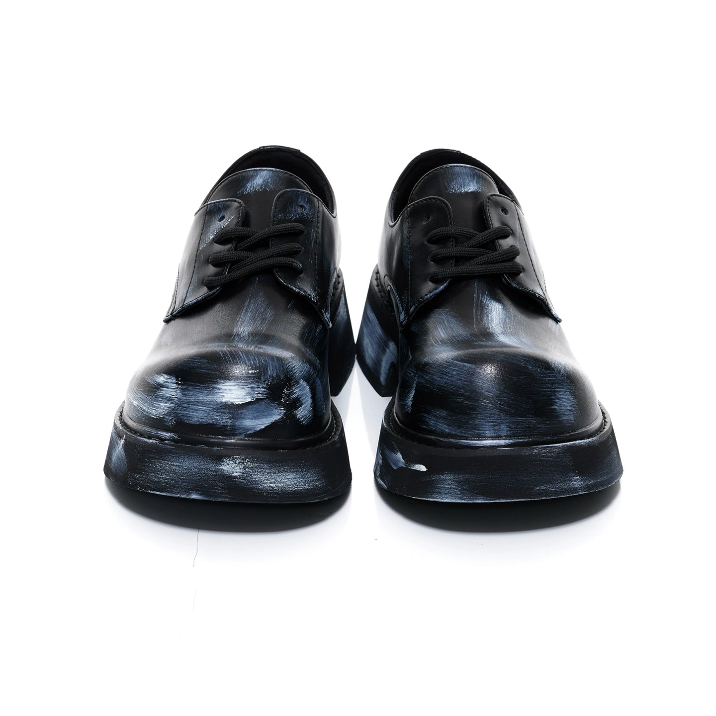 Chunky Sole Leather Derby Shoes WN20796