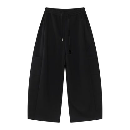 Layered Zipper Hoodie & Wide Leg Cargo Sweatpants Setup WN24933